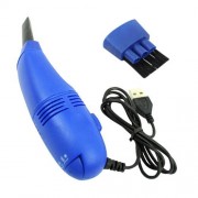 Portable Computer Keyboard USB Mini Vacuum Cleaner- Blue
